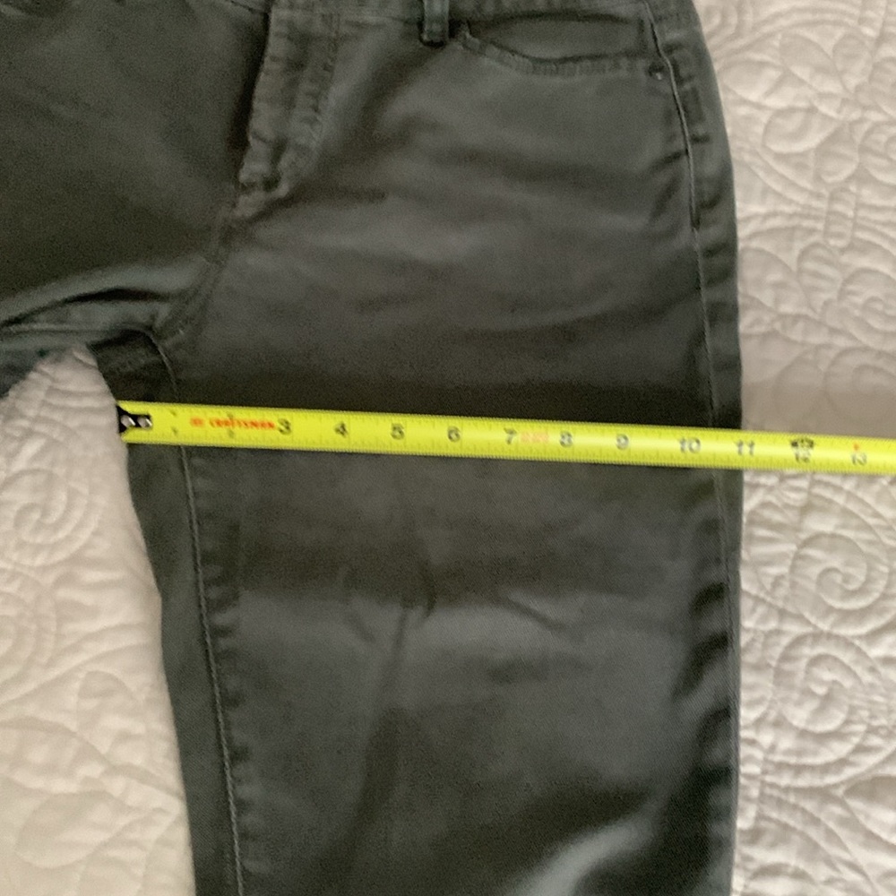 Talbots army green straight leg jeans size 8 - Picture 8 of 13